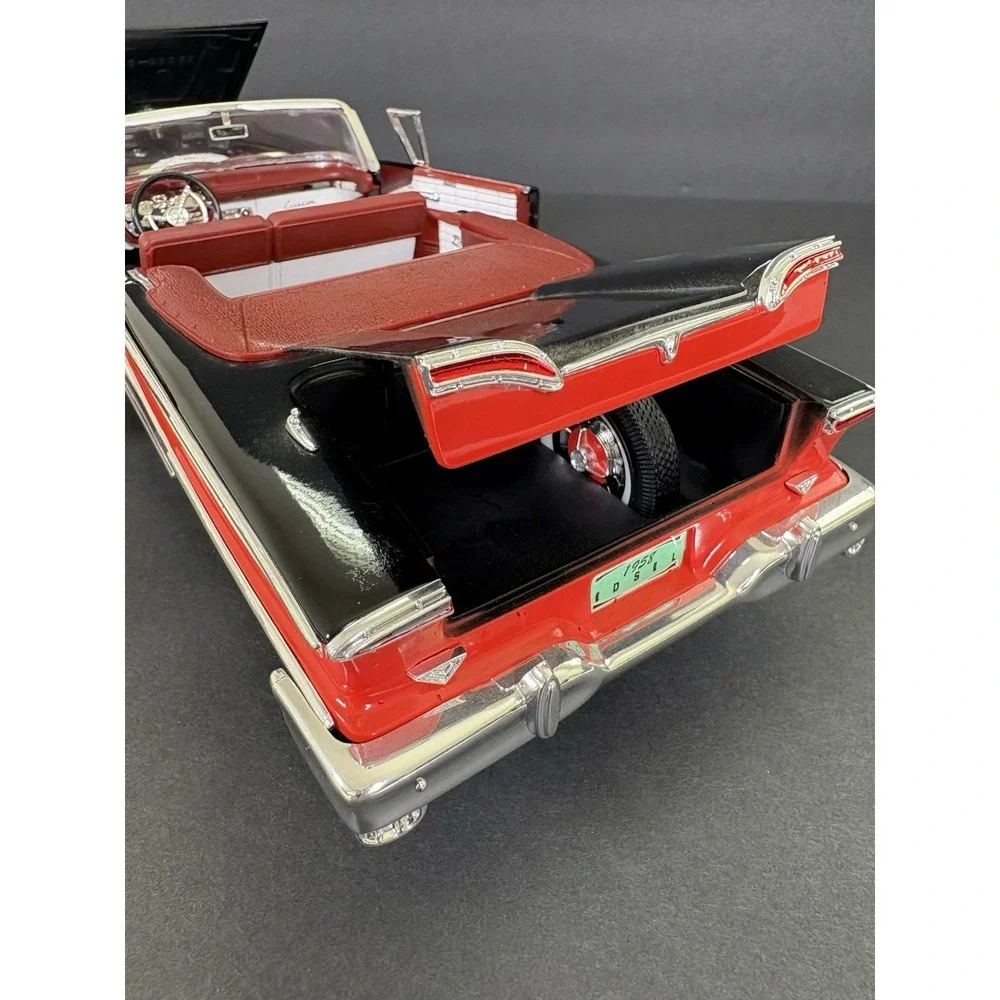 1958 Edsel Citation Convertible 1:18 Diecast Car Black Red No Box